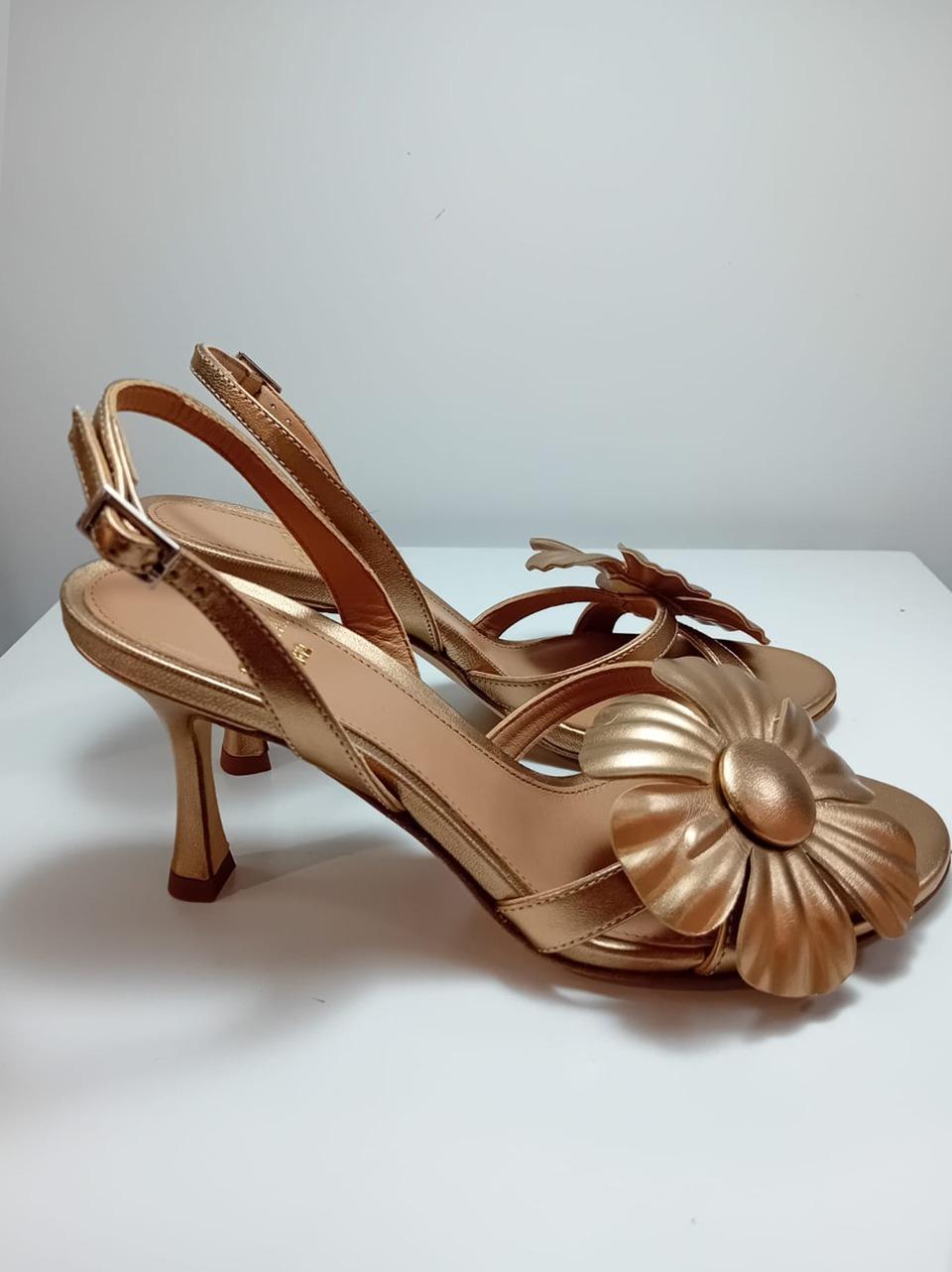 sandalo con fiore tacco 70 mm 2607 FONDOTINTA CHANTAL 