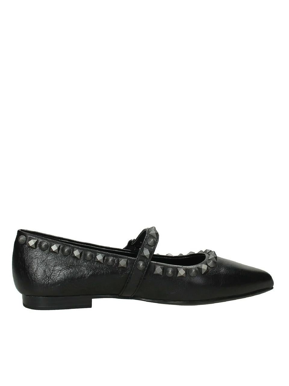 ballerina borchiata BEATNIK02 NERO ASH 