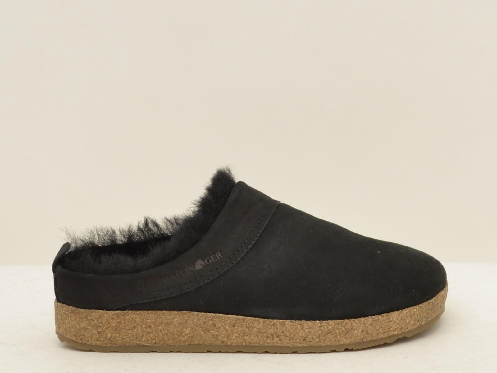 sabot snowbird in shearling 713015 03BLACK HAFLINGER 