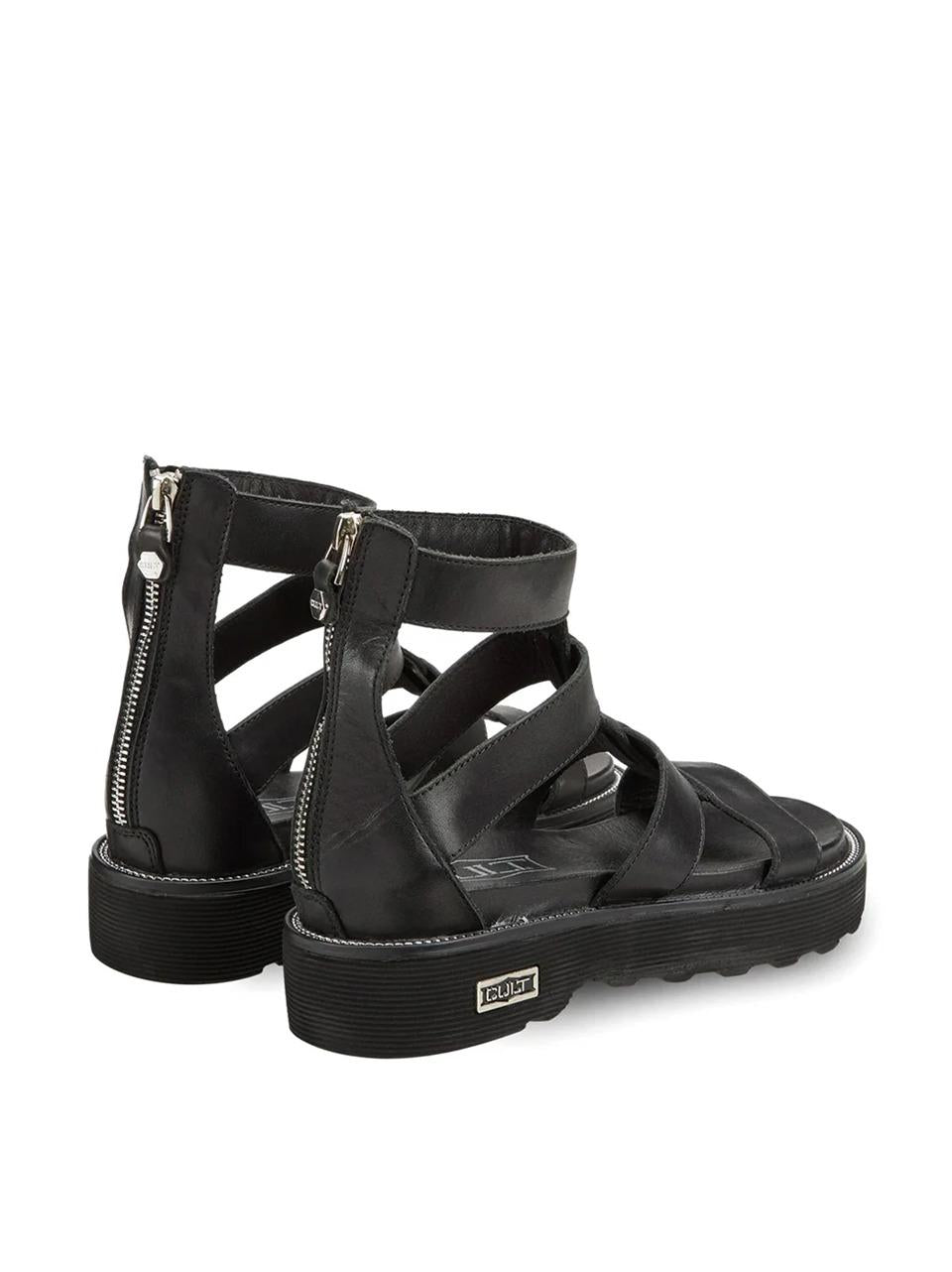 sandalo con zip posteriore CLW329000 NERO CULT 