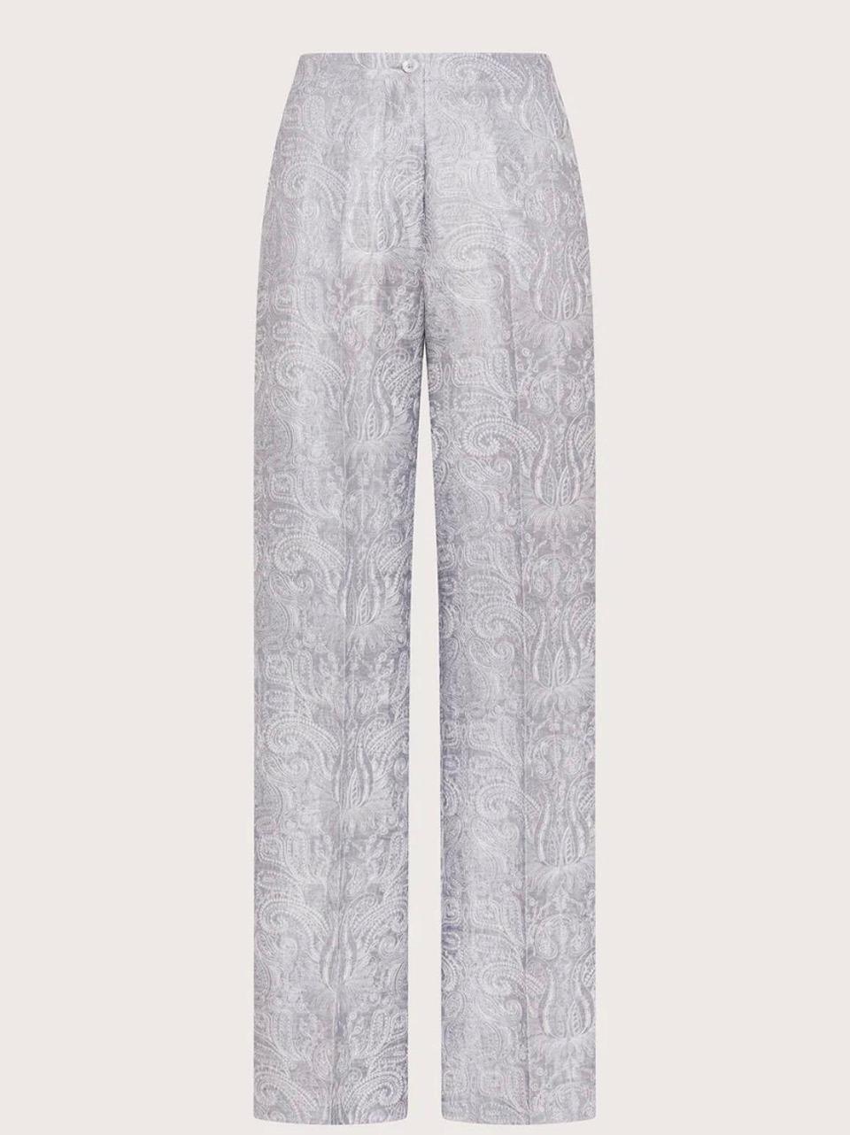 pantalone organza ricamata PT1173 RICAMO 760 SEVENTY 