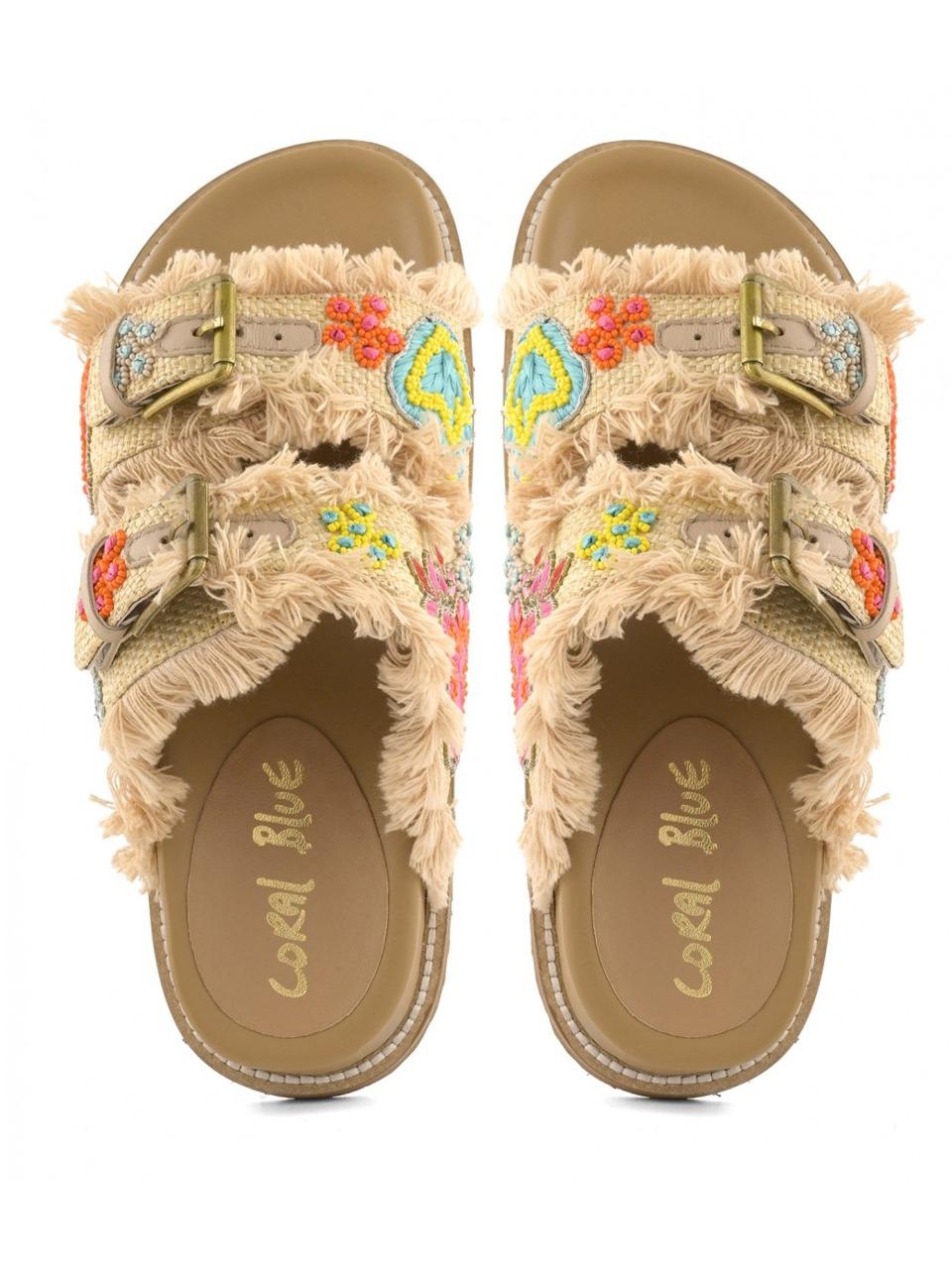 sabot fussbet 2 fascie K226.06 MULTICOLOR Coral blue 