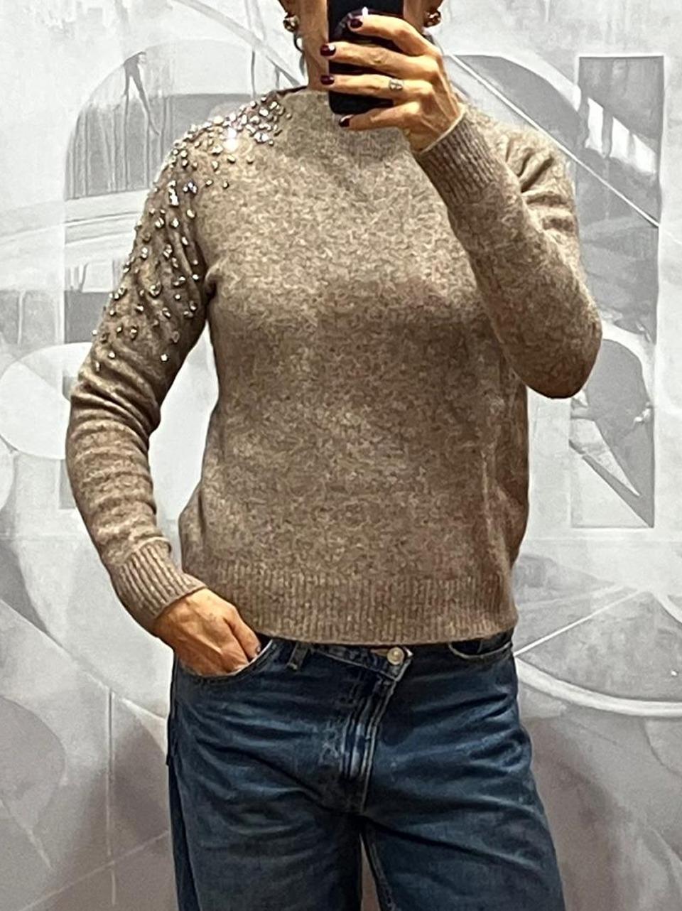 maglia spalla con strass MT3841 054 SEVENTY 