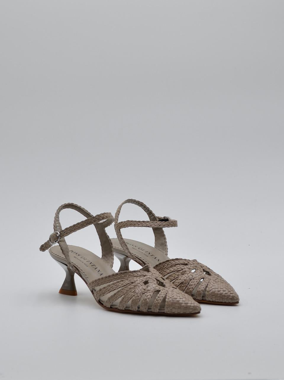 sandalo tacco h 30 mm 10782 FUMO PONS QUINTANA 