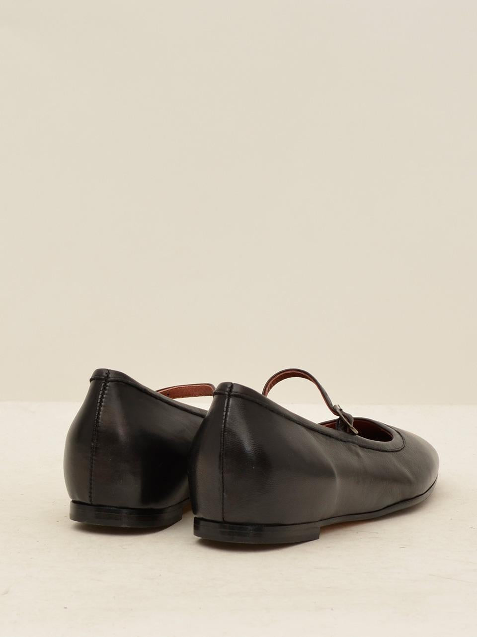 ballerina con laccetto alla caviglia 42305 NERO LORENA PAGGI 