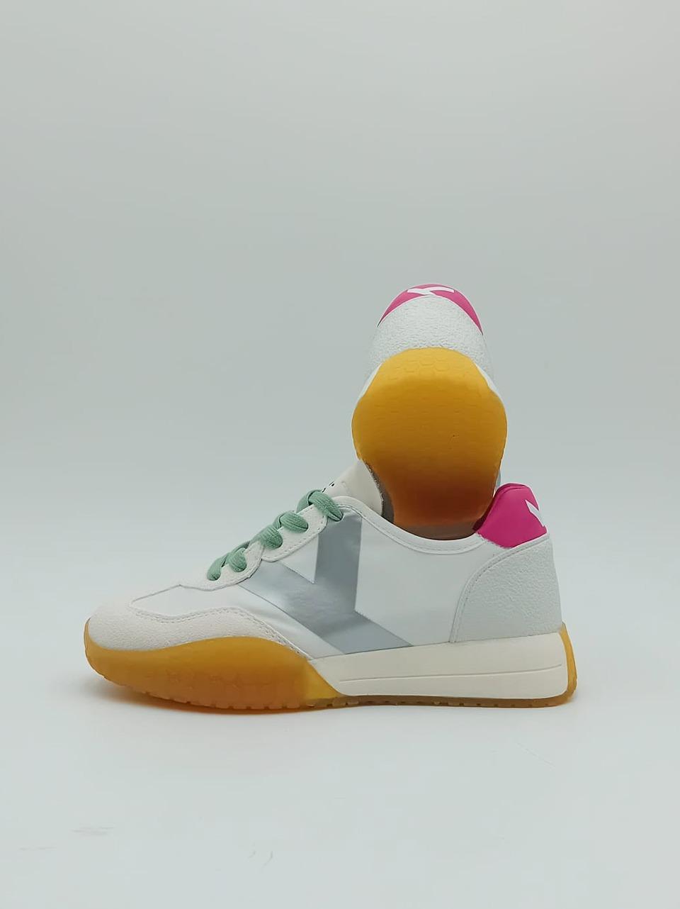 sneakers KW9752 WHITE SILVER FUXIA Keh.noo 