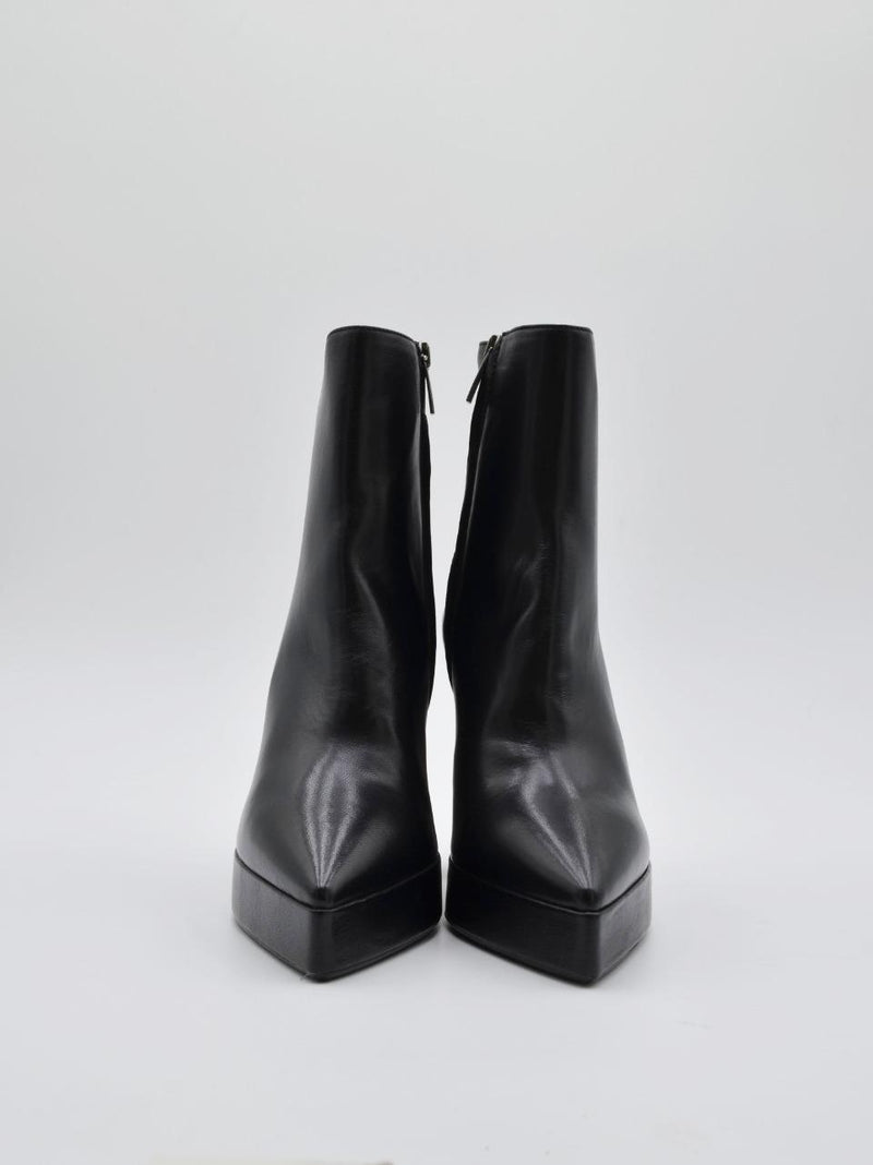 stivaletto forma sfilata con plato' 4204 NERO MATTEO PITTI 