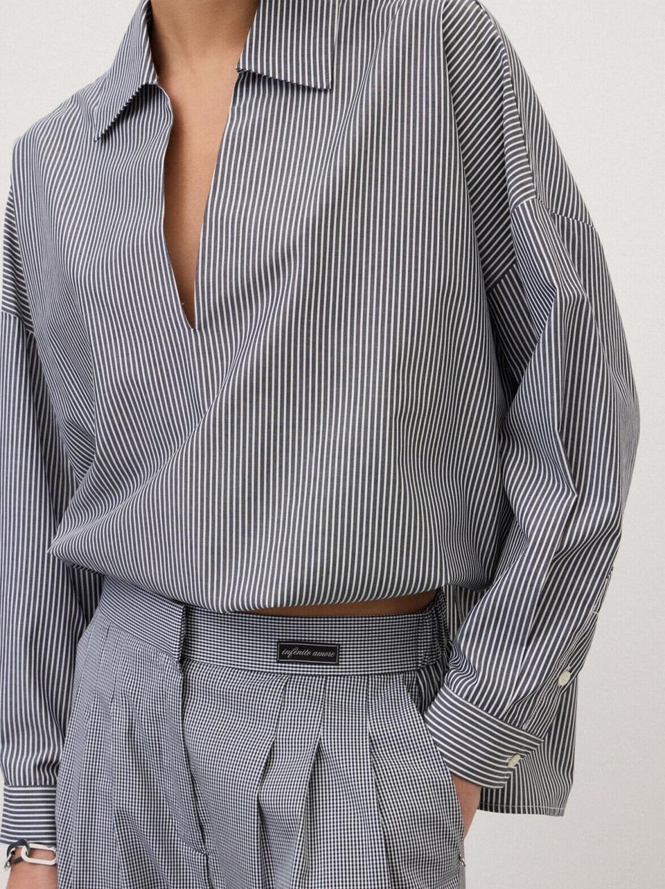 manica lunga righe CZC DC5250 BN ottod'ame 