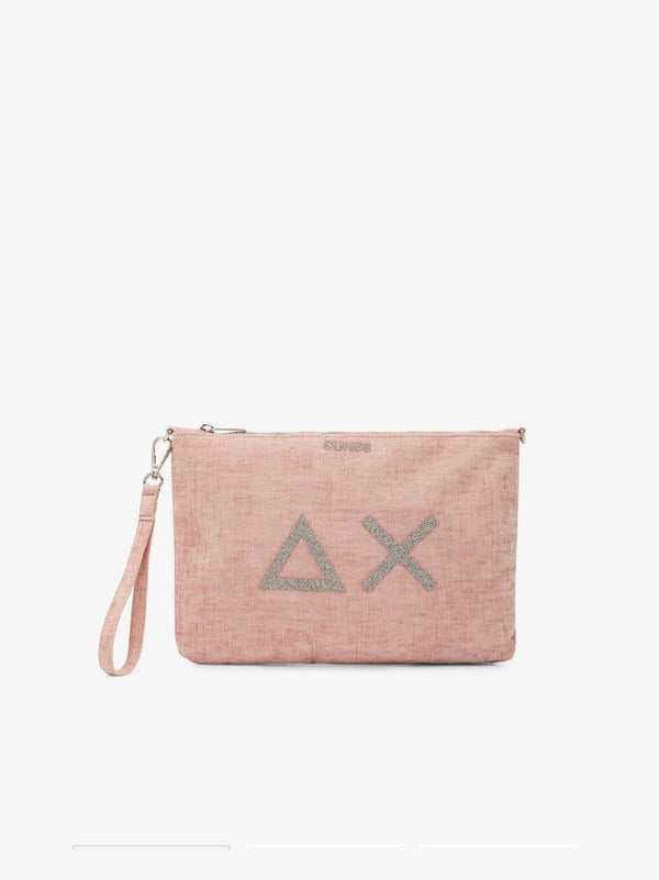 borsa pochette back velvet CPX45201 ROSA SUN 68 