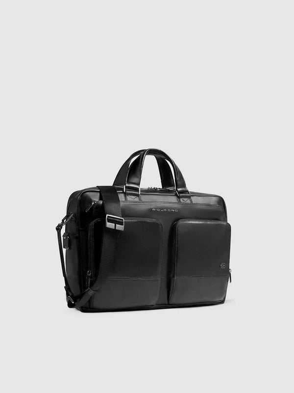 cartella con 2 tasche CA6793W136 NERO PIQUADRO 