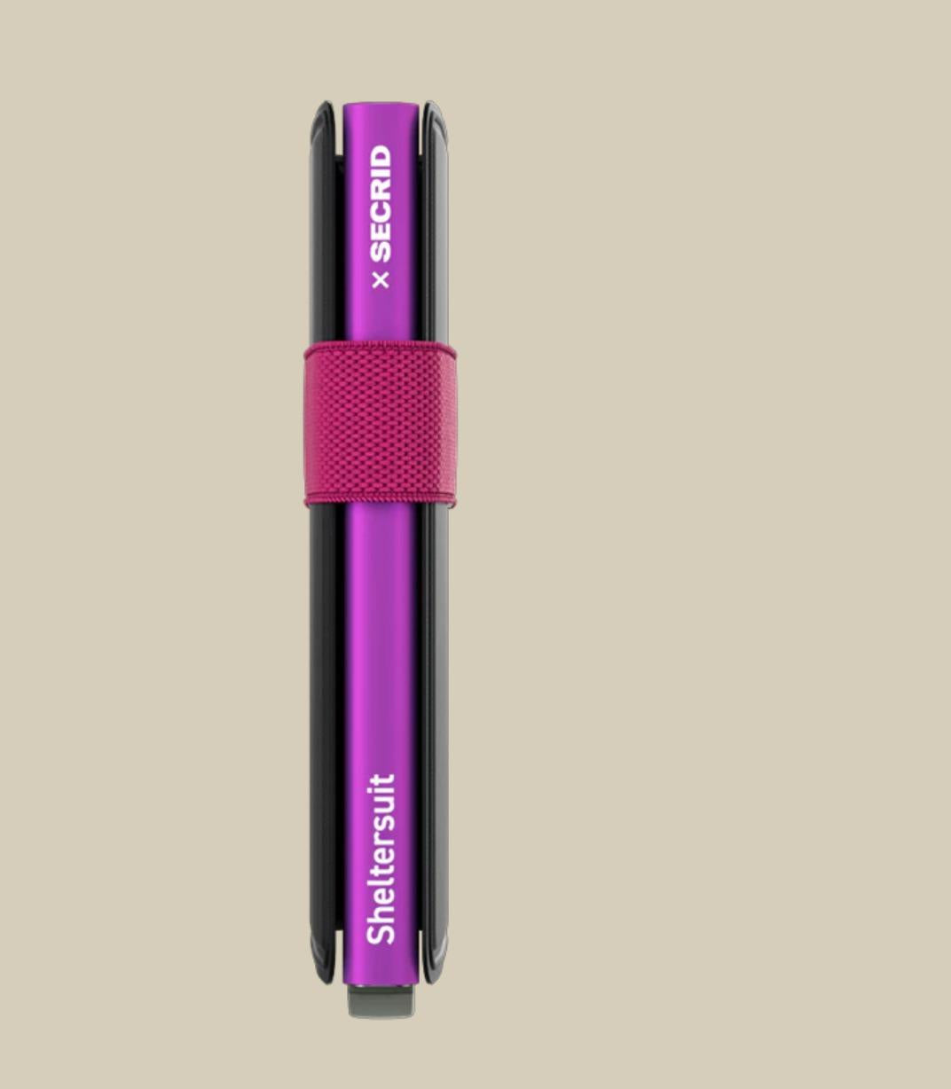 secrid band wallet sheltersuit BTP-SHELTERSUIT BLACK\FUXIA SECRID 