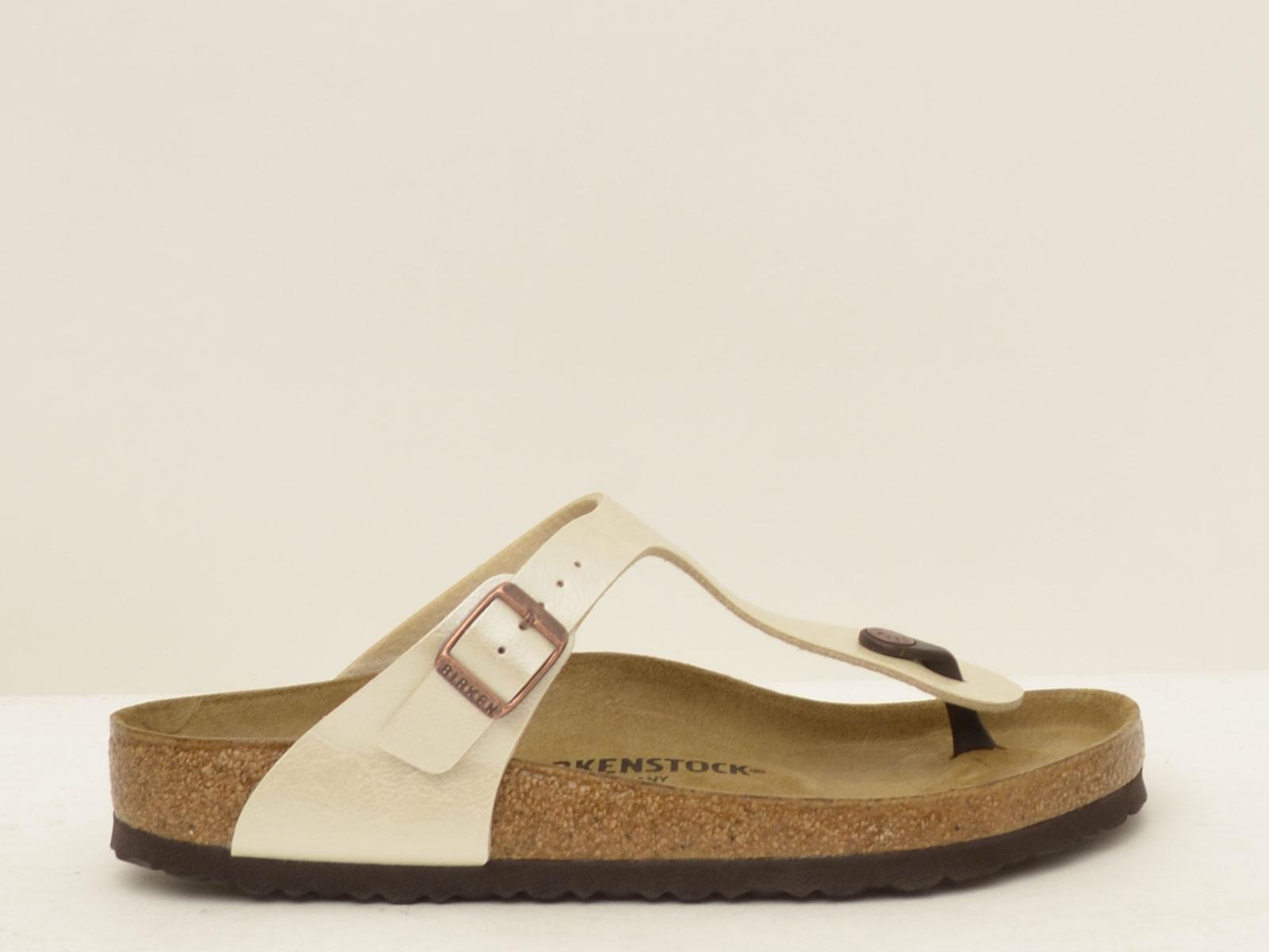 sandalo gizeh GIZEH943871 PEARL WHITE BIRKENSTOCK 