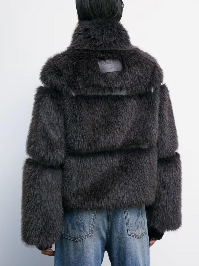 ecopelliccia giubbino 2O0174 CHOCOLATE Patrizia pepe 