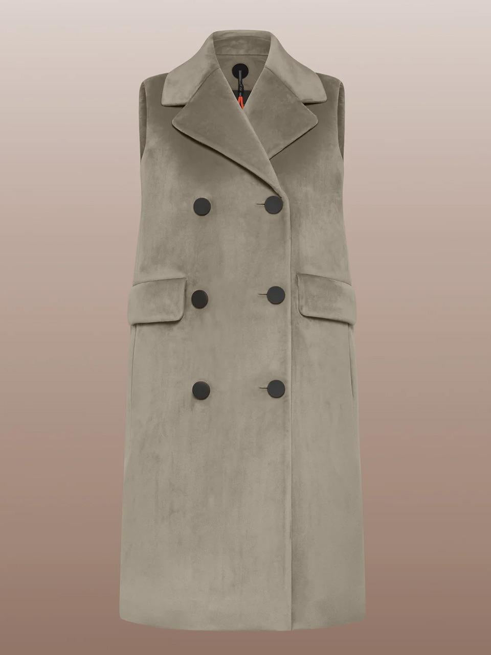 cappotto spamicato welvetgilet W24542 84 RRD 