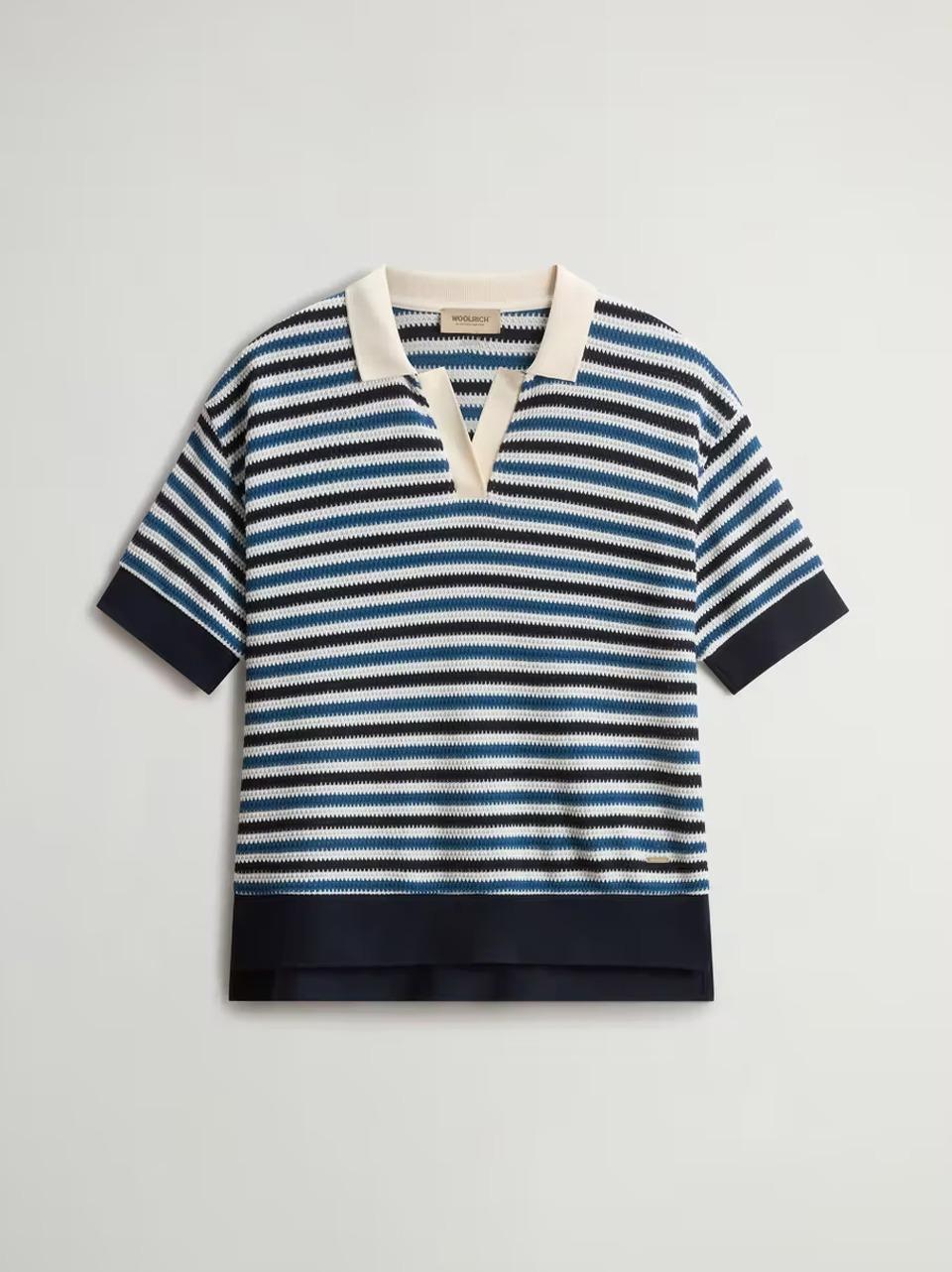 polo crochet PO20001 UT5335 1057 WOOLRICH 