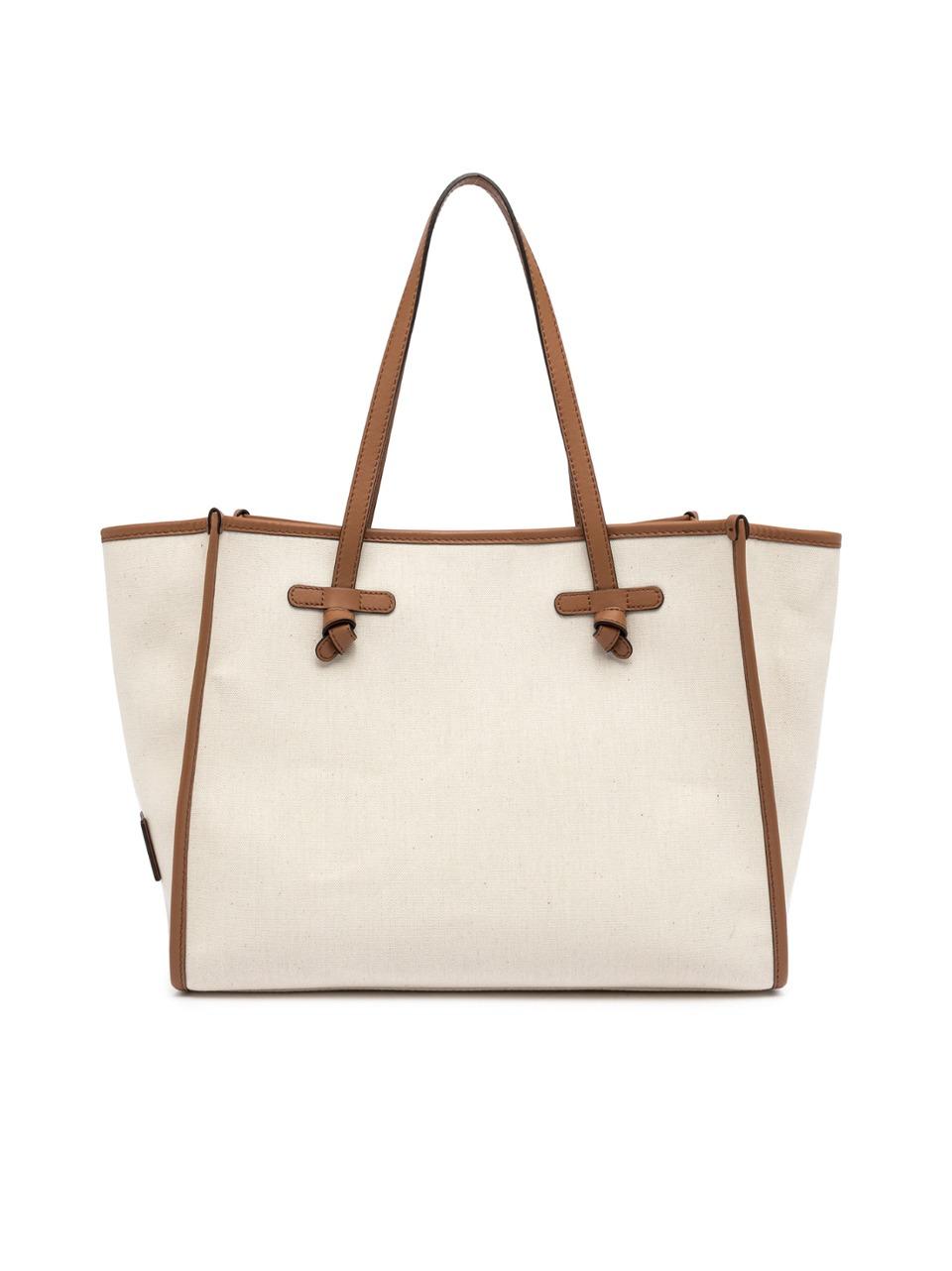 borsa marcella grande canvas BS6850 PANNA\CORDA MARCELLA CLUB by gianni chiarini 