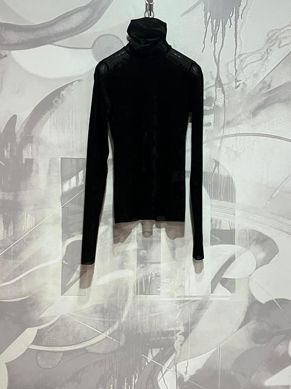 collo alto tulle ciniglia FN00 N MEimeij 