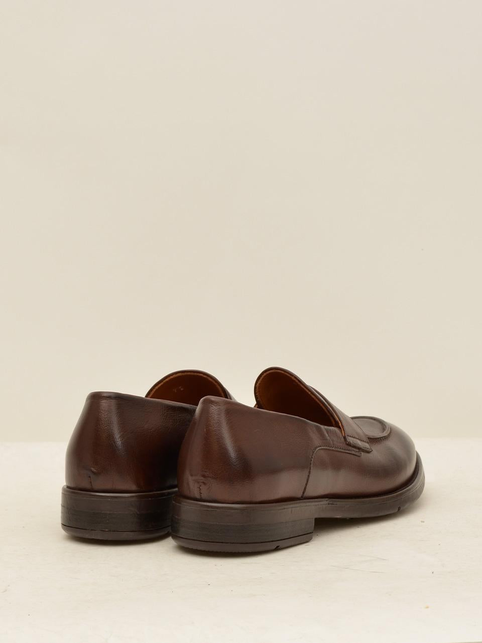 mocassino con passante GB12A EBANO LEMARGO 