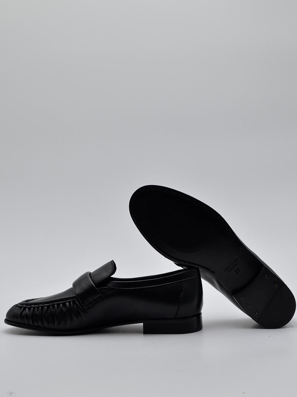 mocassino con passante plissettato 70320 NERO MICHAEL DASS 