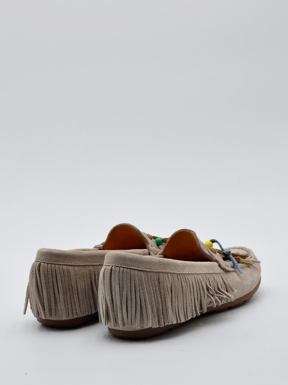 mocassino con frange 3599 GHIACCIO VITTORIA MENGONI 