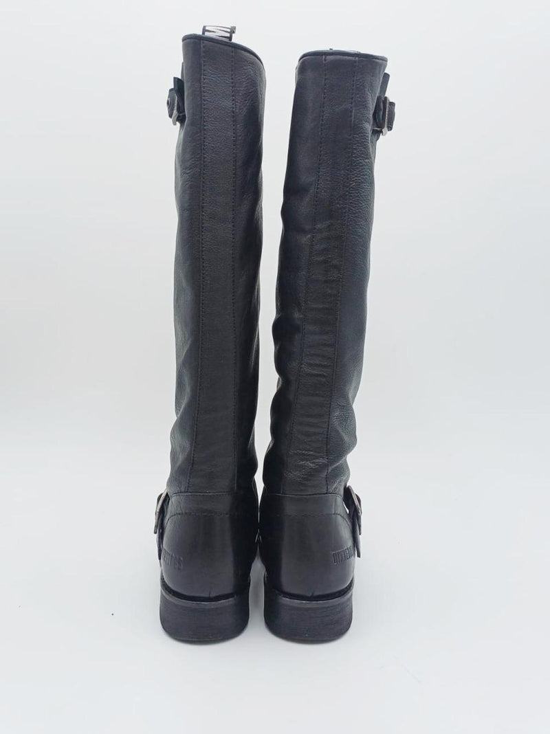 stivale alto con fibbie 29329 BLK BIKKEMBERGS 