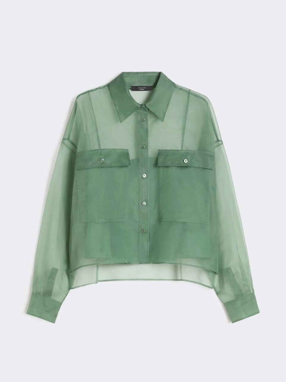camicia in  organza con top abbinato COLOMBA VERDE WEEKEND  by Max Mara 
