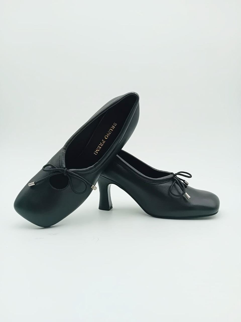 decollette con fiocco tacco h 70mm BM1002X NERO BRUNO PREMI 