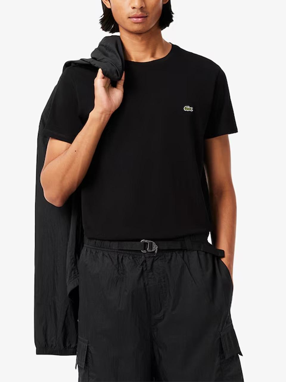 t shirt in pima TH6709 NE LACOSTE 