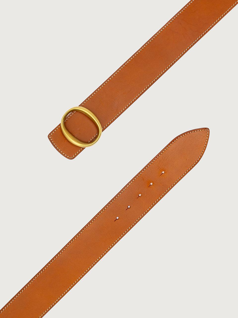 cintura impunturata h 50mm D10422 CUOIO ORCIANI 