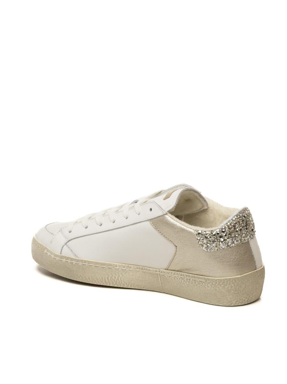 sneakers timeless 4006 BIANCO PLATINO AMA brand 