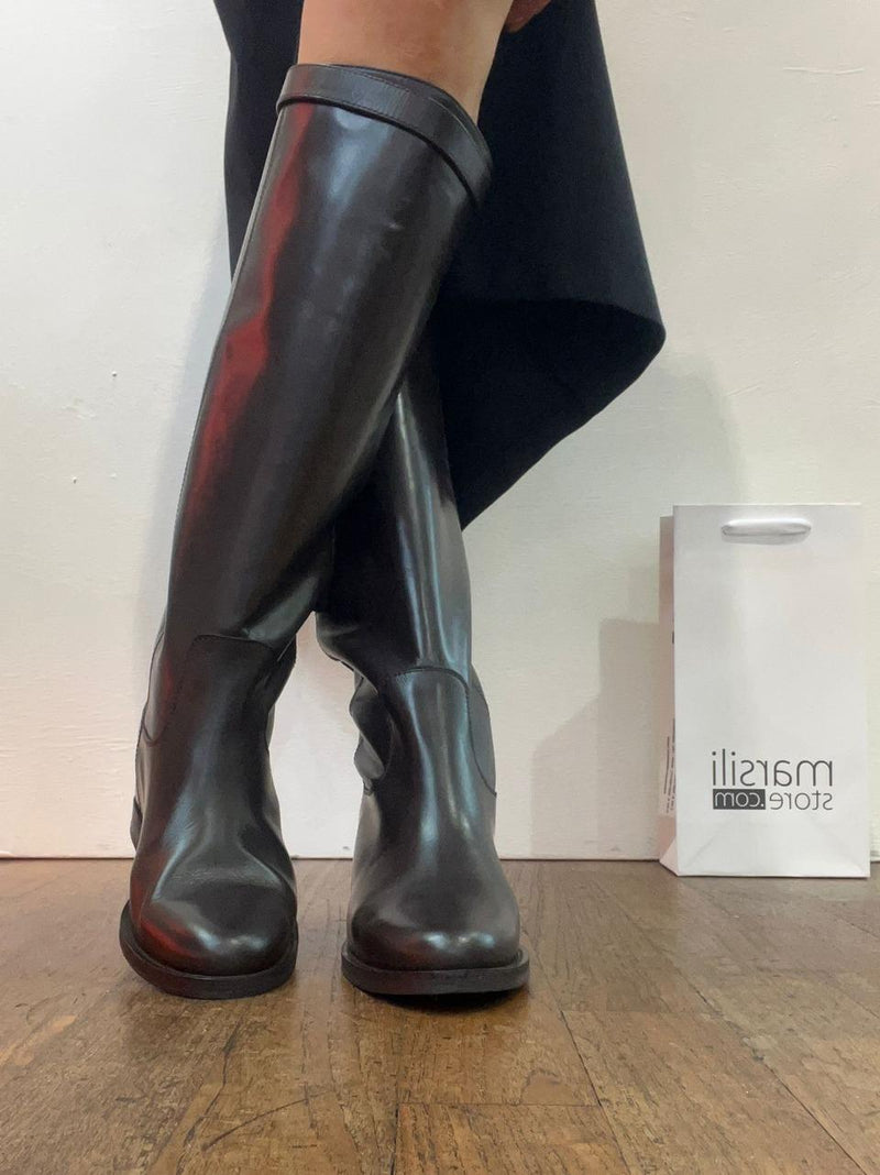 stivale a tubo con accessorio e zeppa interna 3807 TDM VIA ROMA 15 