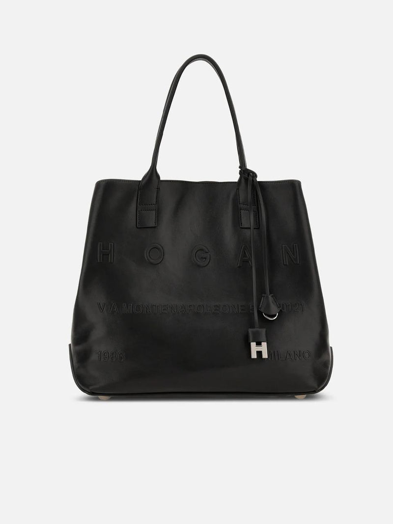 borsa address shopping KBW01TA0300TZPB999 NERO HOGAN 
