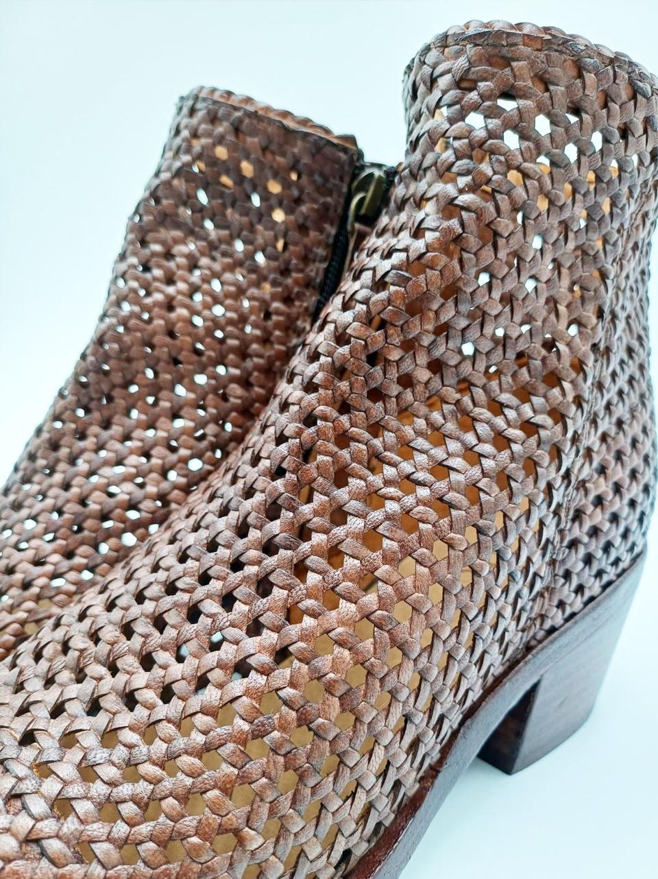 stiavetto texano intrecciato 261-303-19 MARRONE ZOLFO 