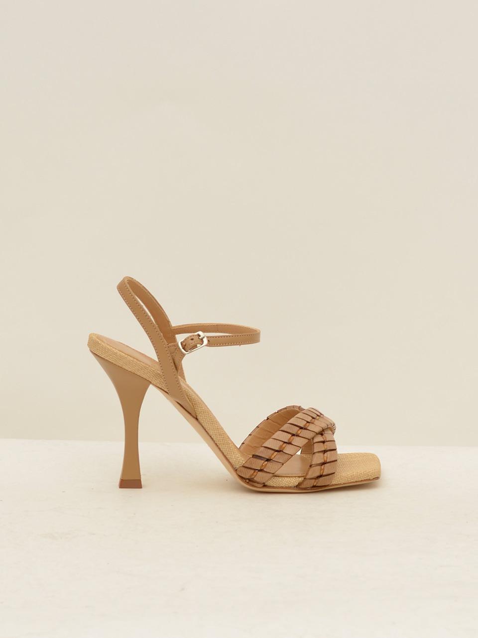 sandalo incrocio tacco 90mm 2298 LEGNO CHANTAL 