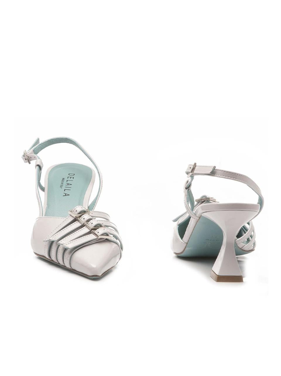 chenel con fibbie tacco 40mm PEPA PERLA DELAIA 