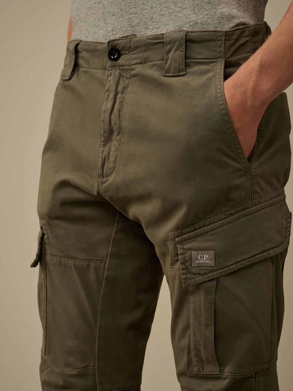 pantalone satin slim cargo PA732A005529G 921 C.P COMPANY 