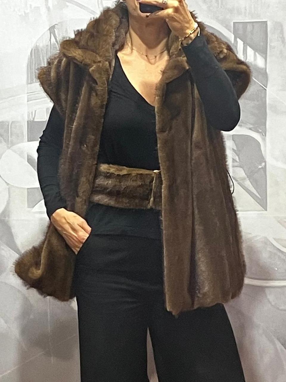 gilet in ecopellicci D38V0911 VI Souvenir 