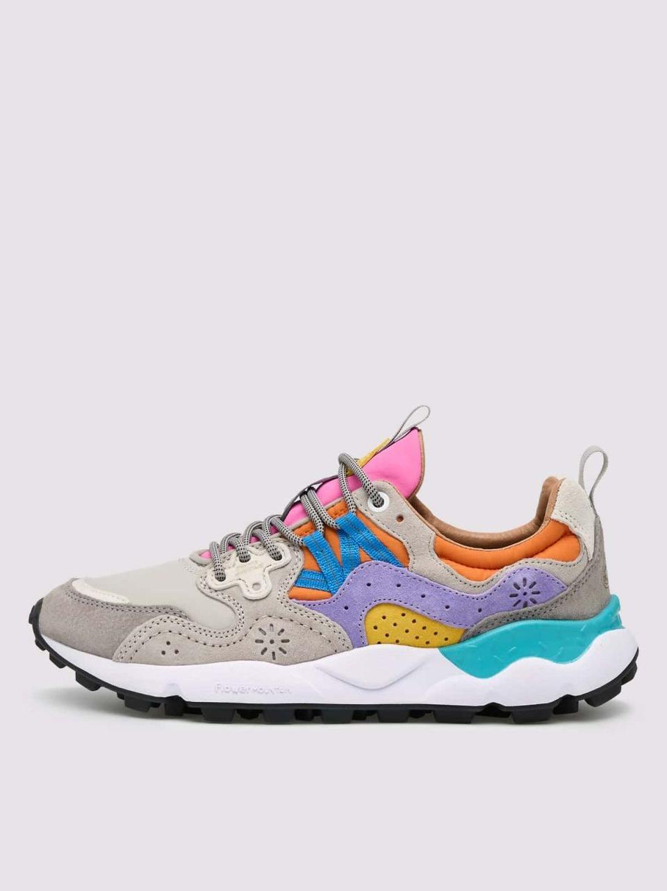 sneakers yamano3 YAMANO31B24 GRIGIO FUXIA FLOWER MOUNTAIN 