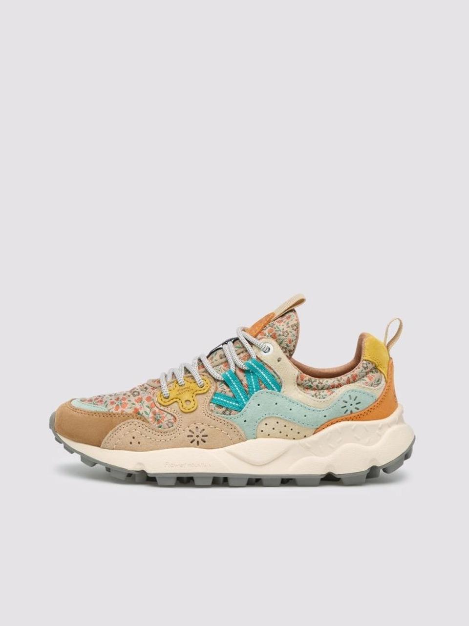 sneakers yamano3 YAMANO31G60 CHESNUT LIGHT BLU FLOWER MOUNTAIN 