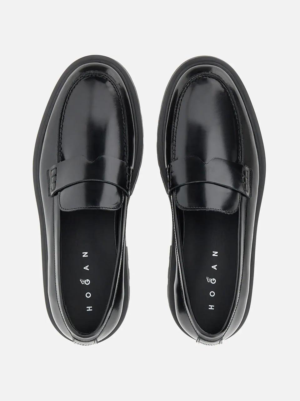 mocassino con passante HXM6730FM90SXGB999 NERO HOGAN 