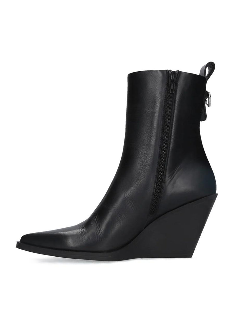 stivaletto con zeppa E4091 NERO ELENA IACHI 