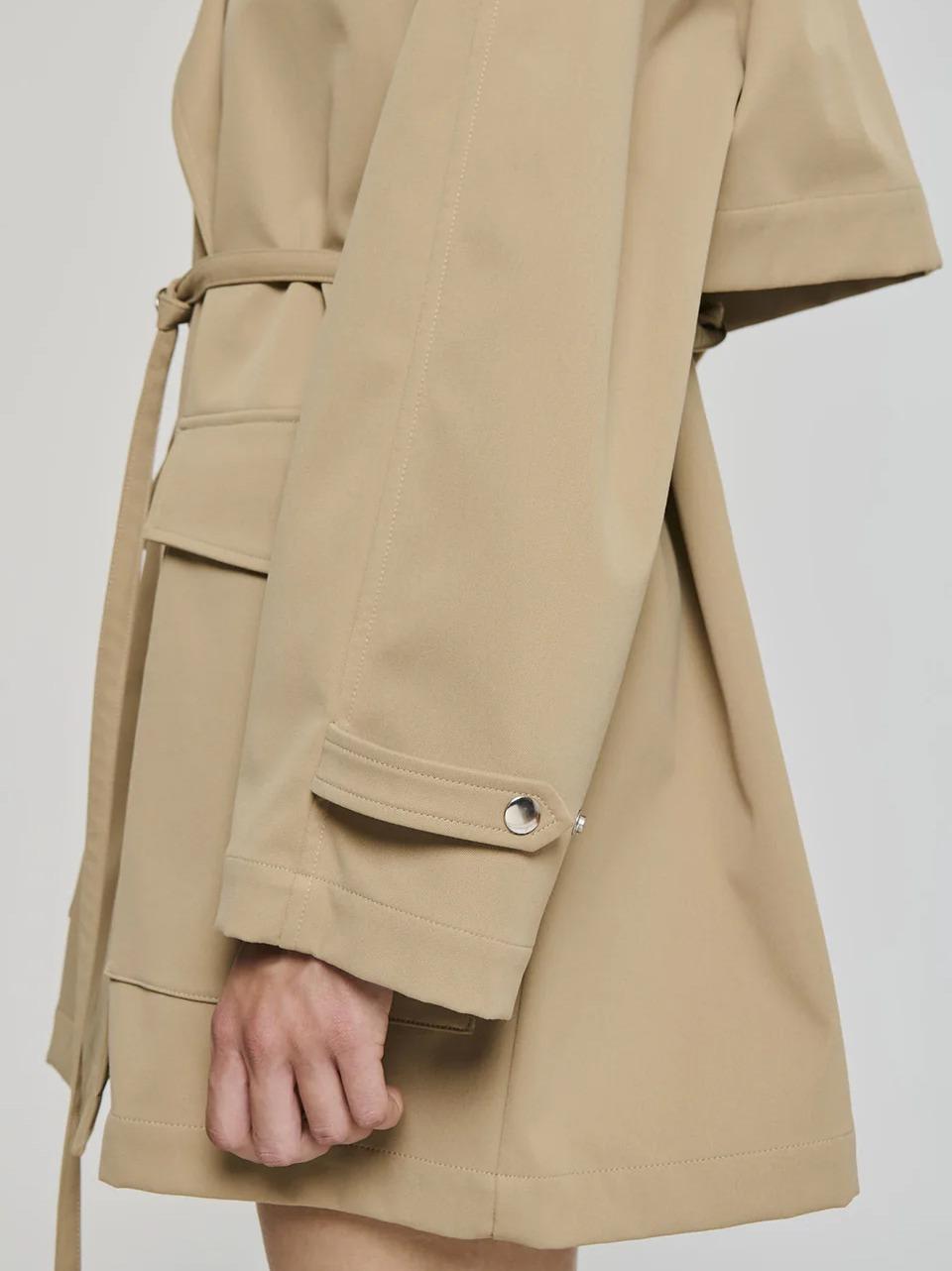 trench gabardina puffy cinturina 9322 145 oof 
