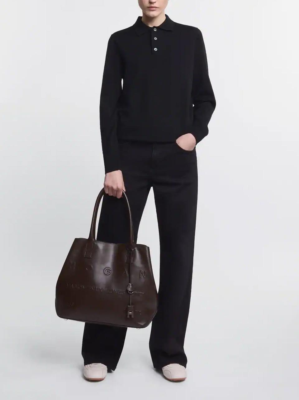 borsa address shopping KBW01TA0300TZPS808 PALISSANDRO HOGAN 
