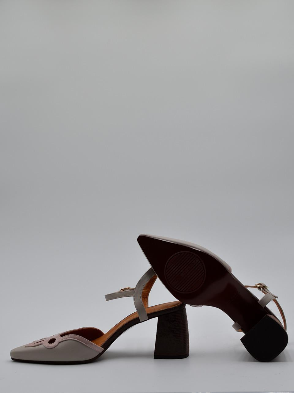 sandalo  tacco h 70 mm ABAINA SUCRE ROSE CHIE MIHARA 