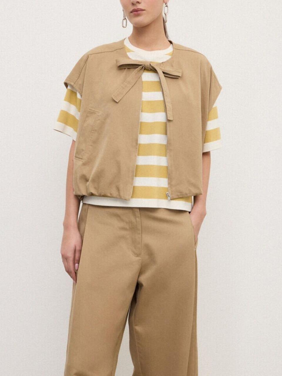 giubbino in cotone gabardine DG6195 C ottod'ame 