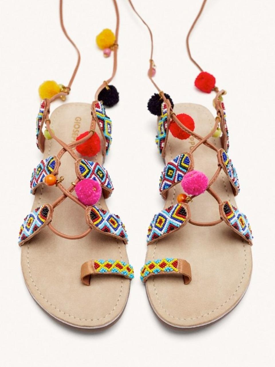 sandalo flat con laccio alla caviglia 75563-DANY MULTCOLOR GIOSEPPO 