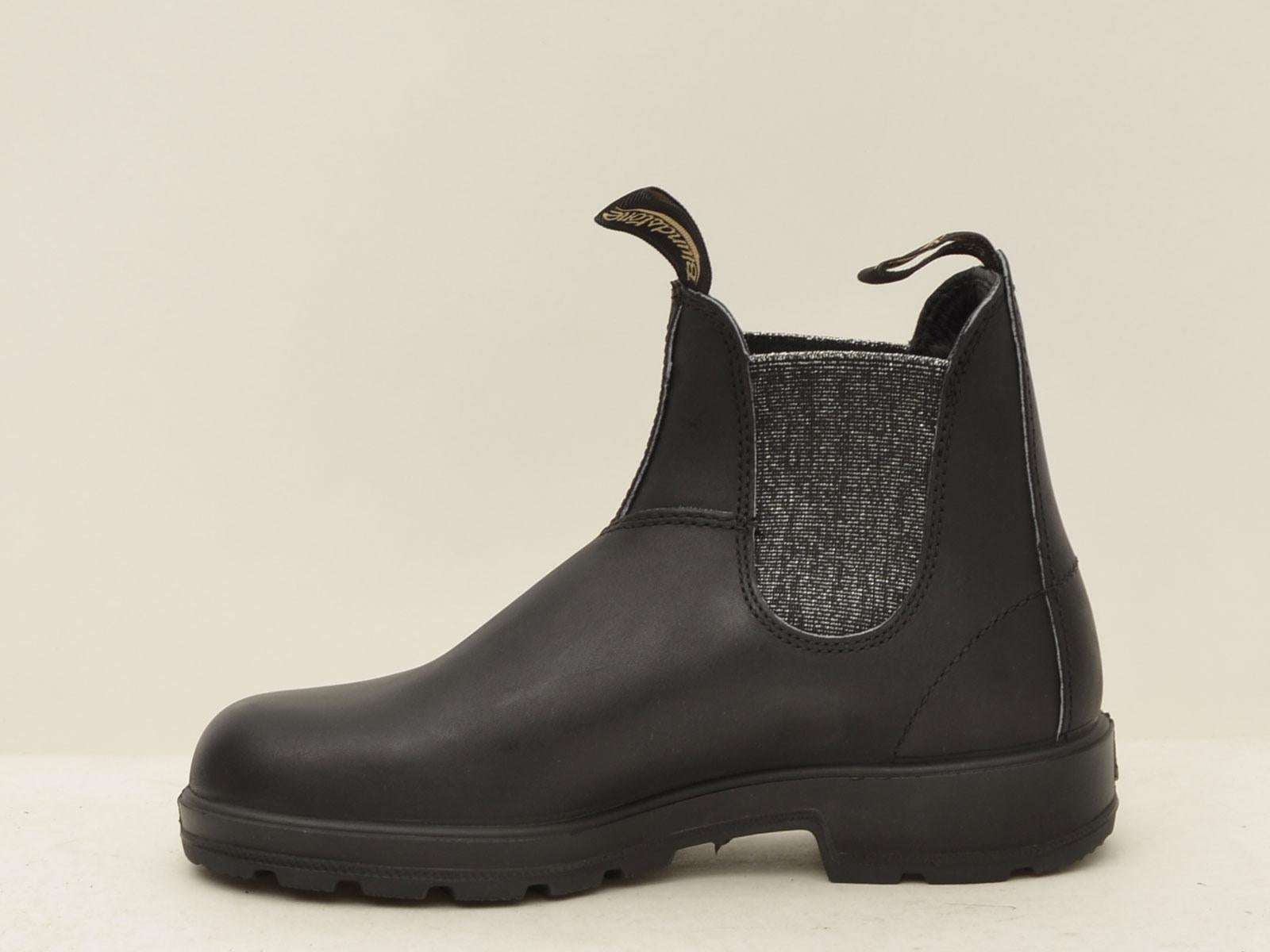 beatles elastico  glitter silver 2032 BC BLACK LEATHER Blundstone 