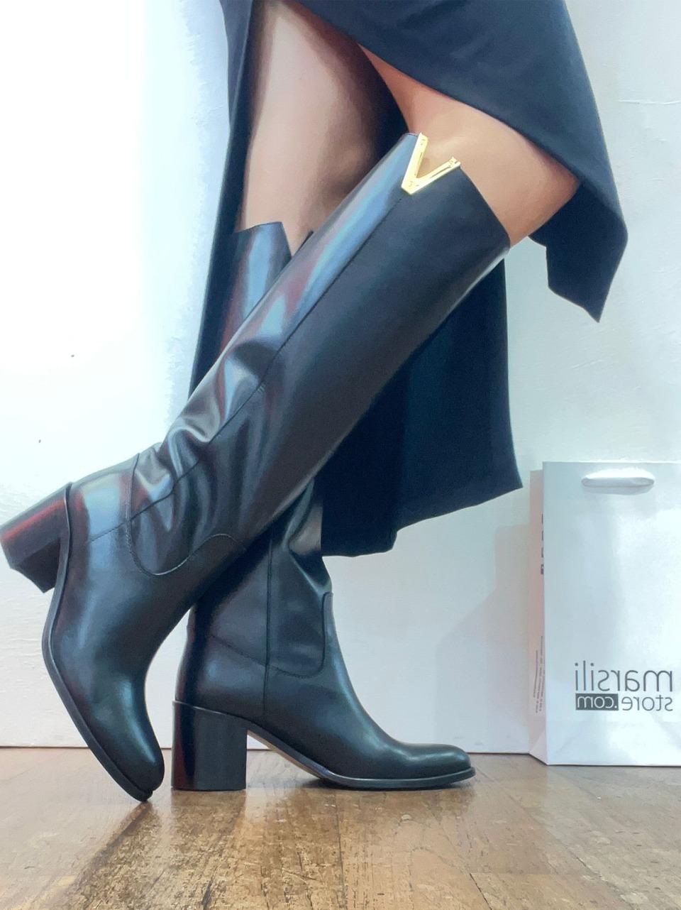 stivale a tubotacco h 50mm con accessorio 4041 NERO  