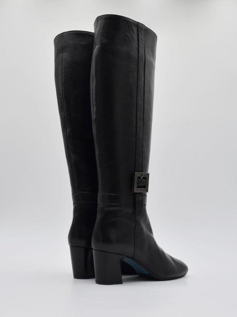 stivalle con accessorio tacco h 60mm MORGANA NERO DELAIA 
