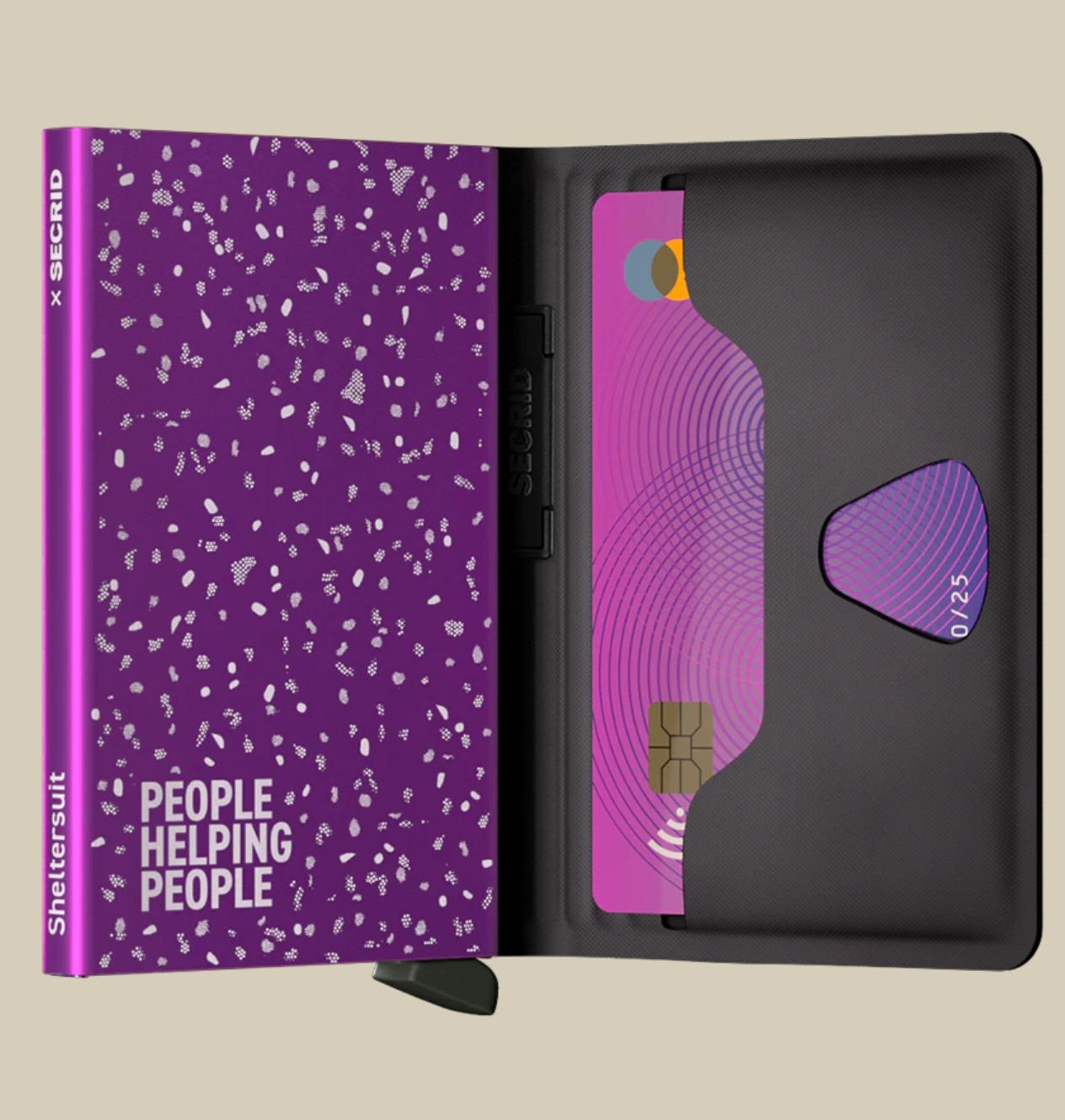 secrid band wallet sheltersuit BTP-SHELTERSUIT BLACK\FUXIA SECRID 
